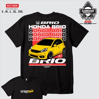 เสื้อยืดคอกลมเสื้อยืด พิมพ์ลายรถยนต์ Honda BRIO STREET WEAR KarimakefromS-3XL