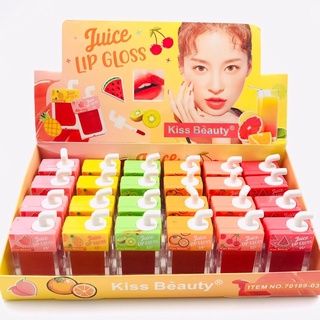 ลิป ลิปสติก ลิปจุ่ม เนื้อแมท เนื้อนุ่ม Kiss Beauty Juice Lip Gloss ลิปเนื้อกันน้ำสุด ลิปแมท ลิปแมทจุ่ม ลิปกันน้ำ