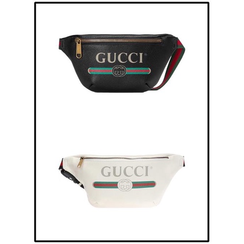 Gucci กระเป๋าคาดอก ถูกที่สุด ของแท้ 100% Gucci Print Small Belt Bag ใหม่(จัดส่งฟรี)22-28CM