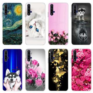 เคสโทรศัพท์ซิลิโคนพิมพ์ลายการ์ตูนขอบแบบนิ่ม huawei nova 5t nova5t