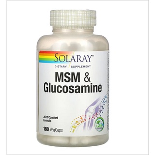 Solaray, MSM &amp; Glucosamine ซัลเฟอร์ และ กลูโคซามีน ปวดข้อ