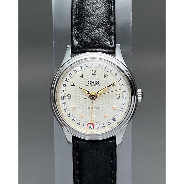 นาฬิกาเก่า นาฬิกาออโต้ นาฬิกาข้อมือโบราณโอริส Vintage Oris Pointer date