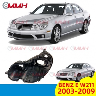 ฝาครอบไฟหน้า พลาสติก สําหรับ Mercedes Benz E W211 E230 E240 E280 E350 E300( 2005-2009) ไฟหน้า เลนส์ไฟหน้า ไฟหน้าหลังเปลือก  ฐานไฟหน้า Headlamp Rear Shell headlamp housing  Back Cover Bottom Shell Base Plastic Shell