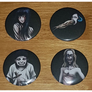 เข็มกลัด คลังสยอง จุนจิ อิโต้ โทมิเอะ โซอิจิ นางแบบมิสฟูจิ สาวหอยทาก Junji Ito Collection Can Badge