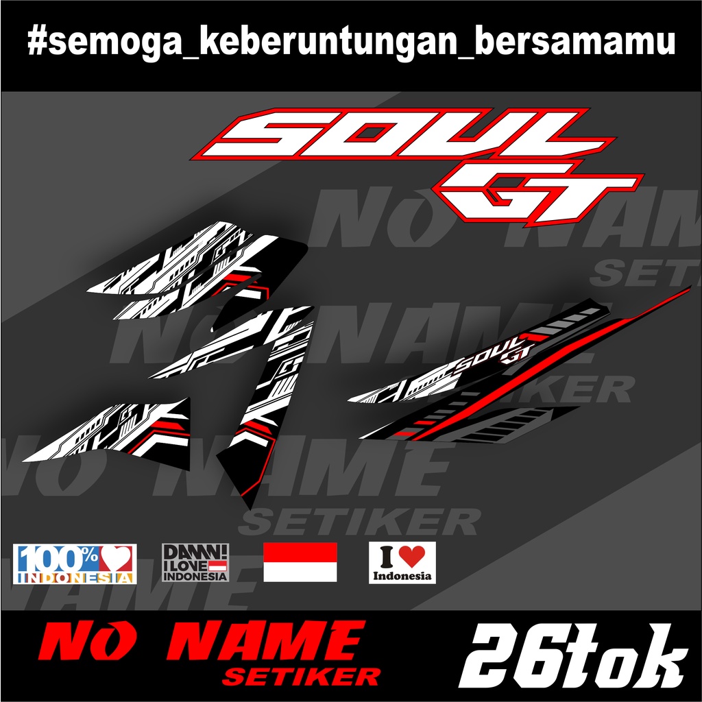 สติ๊กเกอร์ Striping MIO SOUL GT 125 ALL NEW (26tok) - สติ๊กเกอร์ Striping Yamaha MIO SOUL GT 125