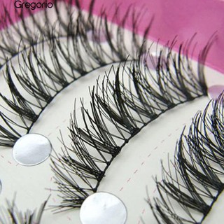 👍👄10 คู่ธรรมชาติ Jumble ยาวขนตาปลอม Party แต่งหน้า Eye Lashes