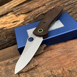 มีดพับ Benchmade BM 551 ด้าม aluminum linen fiber (สีน้ำตาล)
