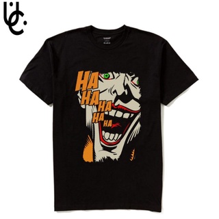 เสื้อยืดสีขาวเสื้อยืด ผ้าฝ้าย ขนาดใหญ่ พิมพ์ลายการ์ตูนอนิเมะ The joker series สไตล์วินเทจ เรโทร สําหรับผู้ชาย และผู้หญิง