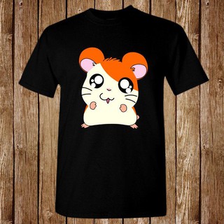 คอลูกเรือเสื้อยืดแขนสั้น ผ้าฝ้าย พิมพ์ลายอนิเมะ Hamtaro Hamster Adventure สําหรับผู้ชายS-5XL