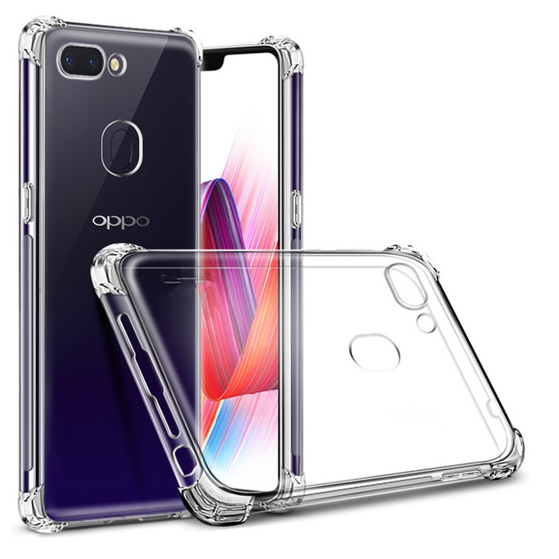 OPPO R17 Pro R15 R9s F11 Pro F9 F7 F5 F3 F1s A7 A5s A3s A83 A77 A37  R9s FindX  Clear Soft Airbag Back Cover TPU case