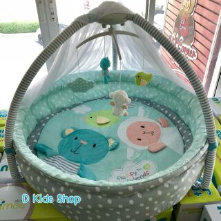 Baby Mosquito Net Pool Play Mat เพลยิม เสริมพัฒนาการจัมโบ้ รุ่นมีมุ้ง มีขอบตั้ง มีโมบายไฟฟ้าอัติโนมัติ พรีเมี่ยมเกรด