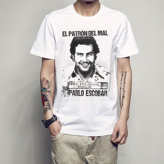 แฟชั่น Pablo Escobar Escobar Escobar Escobar Escobar Escobar เสื้อยืดแขนสั้นสําหรับผู้ชาย