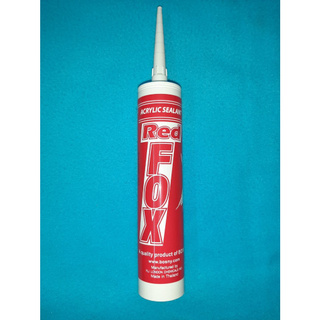 กาวซิลิโคน RED FOX ACRYLIC SEALANT สีน้ำตาล(GL121) กาวซิลิโคน ซิลิโคน อะคิลิก