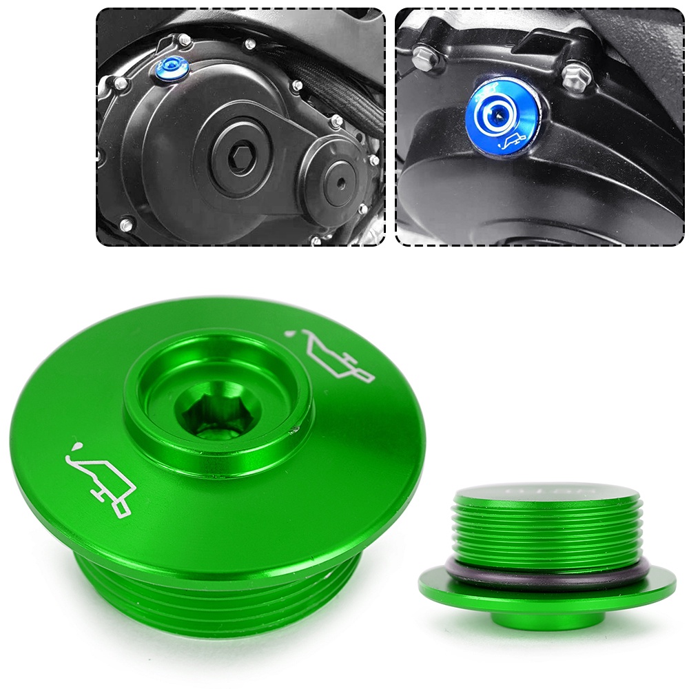 Motorcycle Engine Oil Filler Plug Fuel Gas Cap For Kawasaki NINJA 250R 300 H2 SX Z300 ZX6R ZX10R ZX1