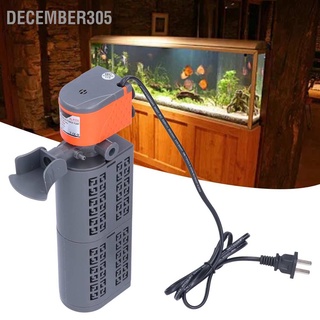 December305 Fish Tank Filter Pump 3 in 1 Mute Aquarium Oxygen Submersible Water CN Plug 220V