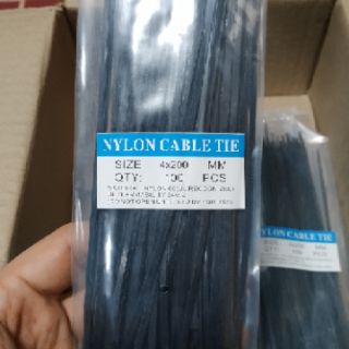 เคเบิ้ลไทร์ ขนาด 4x200 Mm Nylon Cable Tie | Shopee Thailand