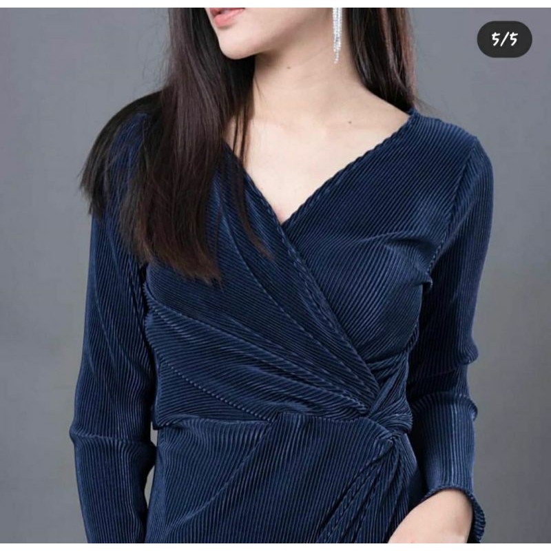 dressออกงานสีน้ำเงิน