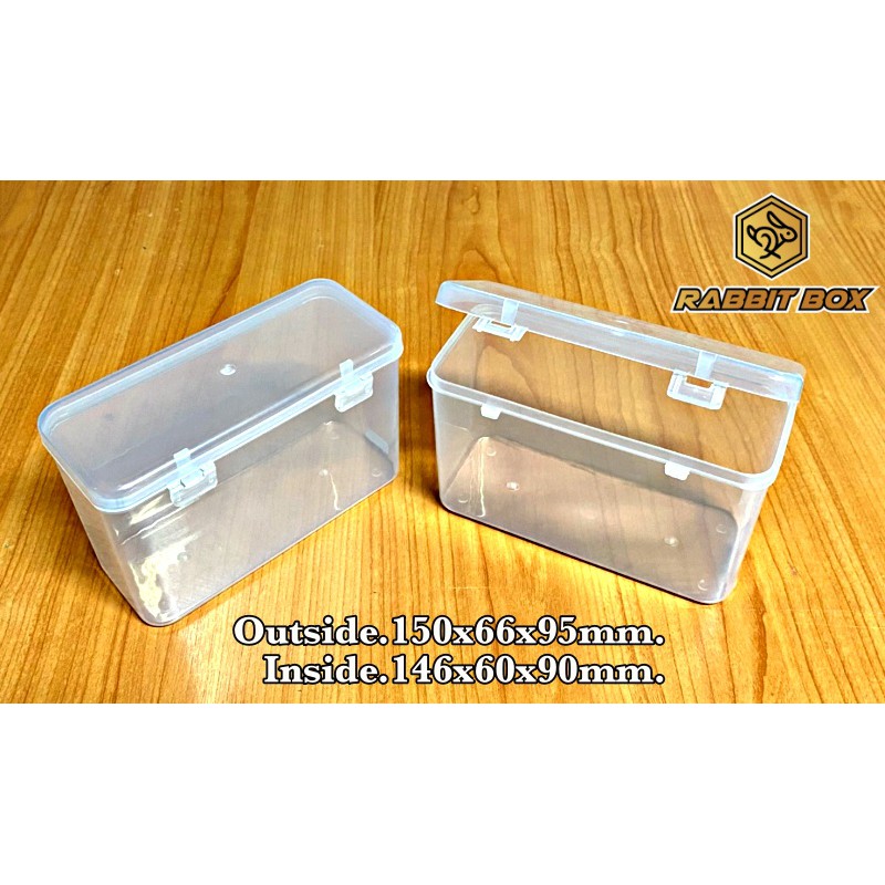 กล่องพลาสติก ขนาด 150x66x95 mm. (ขนาดช่องใส่ของ 146x60xสูง90 mm.) สำหรับใส่สิ่งของขนาดเล็ก อื่นๆ