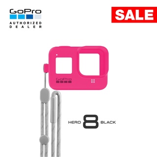 [Accesories] GoPro Sleeve+Lanyard HERO8 Electric Pink เคสซิลิโคนกันกระแทกพร้อมสายคล้องคอสีชมพู