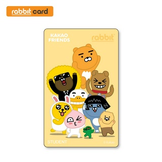 ราคา[Physical Card] Rabbit Card บัตรแรบบิท KAKAO FRIENDS สำหรับนักเรียน-นักศึกษา (FRIENDS)
