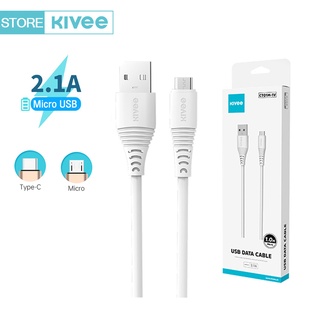 [จัดส่ง2-5วัน] Kivee สายชาร์จ Micro USB สายข้อมูล สายชาต Type C 1M สำหรับ Android Samsung oppo vivo Data cable สายข้อมูล