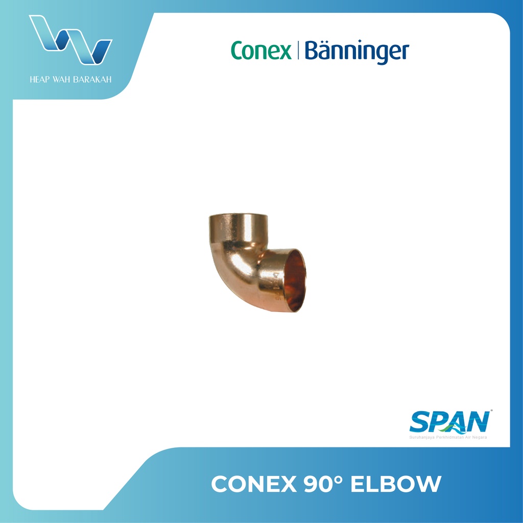 CONEX COPPER 90 ELBOW FITTING (15MM - 28MM) (กรอง)