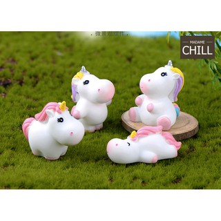 [MC321] ตุ๊กตุ่นจิ๋ว ยูนิคอร์น ตัวอ้วนกลม 🦄 (1 ตัว ราคา 25 บาท)