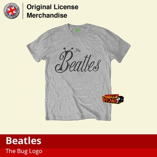 เสื้อยืดแขนสั้น ผ้าฝ้าย แบบนิ่ม พิมพ์ลายโลโก้ BEATLES BEATLES สําหรับผู้ชาย และผู้หญิง