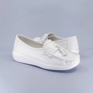 รองเท้าพยาบาลสีชาว รองเท้าพยาบาลSEVENGOF60157 Nurse shoes รองเท้านักศึกษาพยาบาล