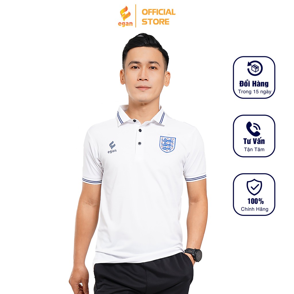 เสื้อยืดกีฬาผู้ชายคอปกโปโลป้องกันรังสียูวีคุณภาพสูง Egan - รุ่นพิเศษฤดูกาลยูโร PBE