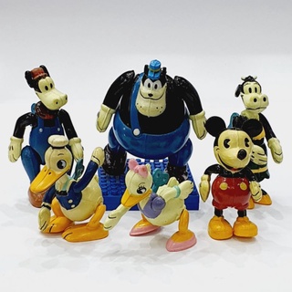 Gashapon Yujin MICKEY DONALD Guffy Family Action ชุดไข่กาชาปอง Set of 6 Figure