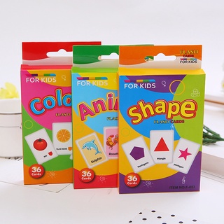 การ์ดมินิ MINI Flash cards สัตว์ ABC 123