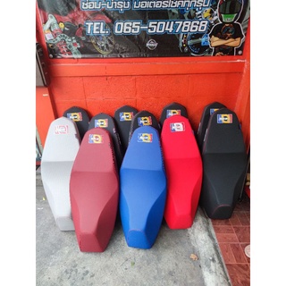 เบาะทรงกลาง เอกนาทอง pcx18-22 โครงแท้ ผ้าแท้100% โลโก้คละแบบ