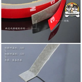 [1บาท]เทปกาวสองหน้า 3M ขนาด 6 มม สีแดง เทปแดง กาวสองหน้า โฟมเทปกาว2หน้า สำหรับงานตกแต่งรถยนต์ ใช้ในบ้าน ทนต่ออุณหภูมิสูง