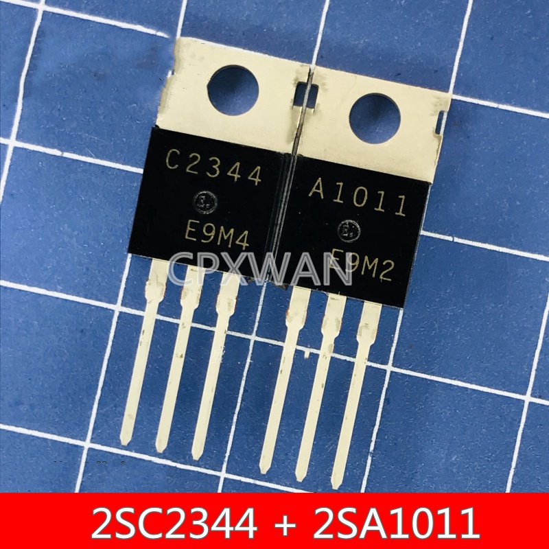 10pcs C2344 A1011 2SC2344 2SA1011 TO-220 เครื่องขยายเสียงหลอดคู่ (5 ชิ้น * C2344 + 5 ชิ้น * A1011) ใ