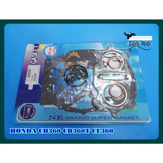 HONDA CB360 CB360T CL360 year 1974-1976 ENGINE GASKET COMPLETE SET "NON ASBESTOS" // ปะเก็นเครื่อง ชุดใหญ่ ไม่มีแร่ใยหิน