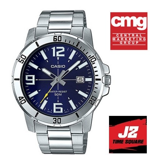 แท้แน่นอน 100% กับ Casio-MTP-VD01D-2B อุปกรณ์ครบทุกอย่างพร้อมใบรับประกัน CMG ประหนึ่งซื้อจากห้าง