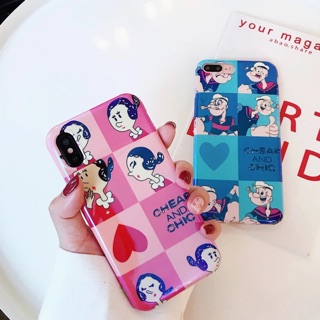 เคสไอโฟน popeye / โอลีฟ เคลือบปรอท (6,6+,7,7+,8,8+,X)