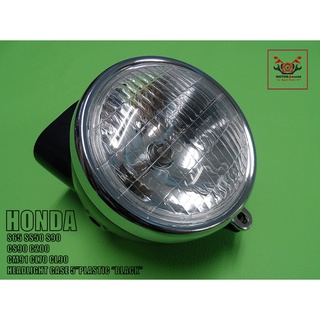 HONDA S65 SS50 S90 CS90 C200 CM91 CL70 CL90 HEADLIGHT CASE dia.5” (PLASTIC) “BLACK”  /  ไฟหน้ารถมอเตอร์ไซค์ พร้อม กะโหลก