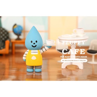 ☁️ Mr.White Cloud Mini Series 3 - Fluffy Cafe  :  Little Raindrop 🌧️ ☔🌈