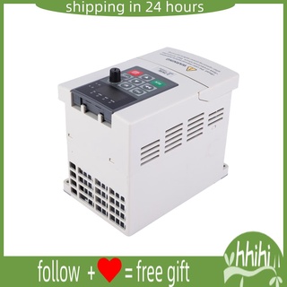 Hhihi 2.2KW เฟสเดียว เป็น 3 220V ตัวแปรความถี่ไดรฟ์ VFD มอเตอร์แปลงอินเวอร์เตอร์