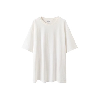 [S-5XL] [SR-STUDIO] Brandy Melville BM เสื้อยืดคอกลม แขนสั้น สีขาว โอเวอร์ไซซ์ 22 ปี