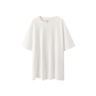 [S-5XL] [SR-STUDIO] Brandy Melville BM เสื้อยืดคอกลม แขนสั้น สีขาว โอเวอร์ไซซ์ 22 ปี