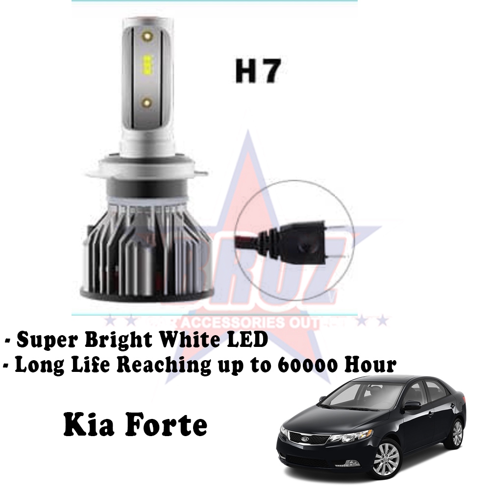Kia Forte (โคมไฟหัว) C6 H7LED Light ไฟหน้ารถ