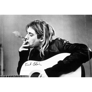 โปสเตอร์ รูปถ่าย คอนเสิร์ต นักร้อง วงดนตรี ร็อก NIRVANA Kurt Cobain 1987-94 POSTER 24"x35" Legend American Rock Band v9