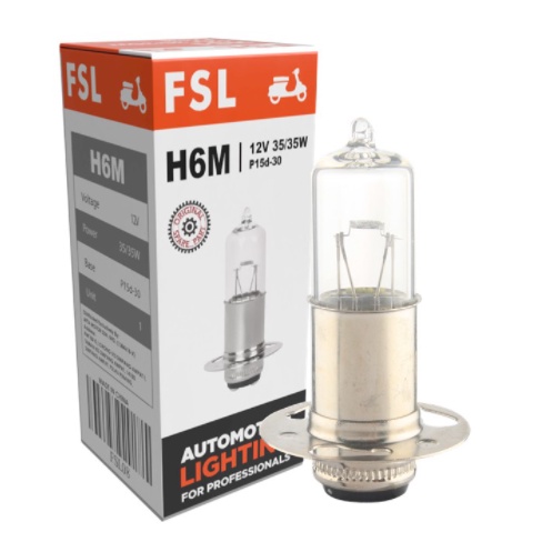 MOSKITO/ EVO Z/ VESPA (H6M 12V 35/35W) LAMPU DEPAN/ BIKE FRONT BULB H6M 12V 35/35W BAD20D