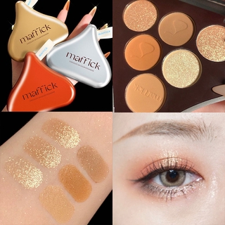 【Ready to Ship】MAFFICK 6สี Chocolate Eye Shadow PLATE Glitter