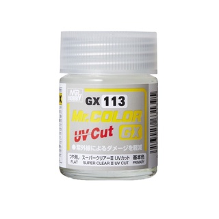 สีเคลือบด้านกันยูวี MR HOBBY GX113 UV CUT FLAT ( ด้าน ) 18ml