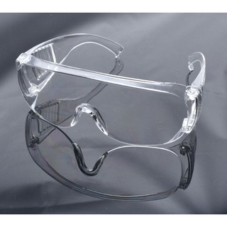 แว่นตานิรภัยแว่นตาป้องกันฝุ่นป้องกันดวงตา กันน้ำลาย LDPE กันน้ําระบายอากาศ Safety Protective Glasses