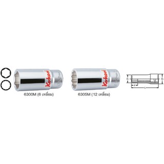 KOKEN 6305M-60 ลูกบ๊อก ยาว 3/4"-12P-60mm.